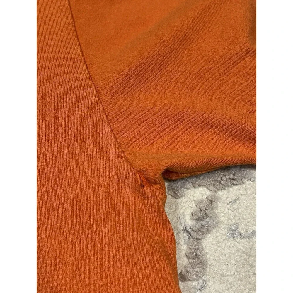 Vintage Y2K Nike Silver Tag Orange Center Nike Spell Out Shirt Size Large